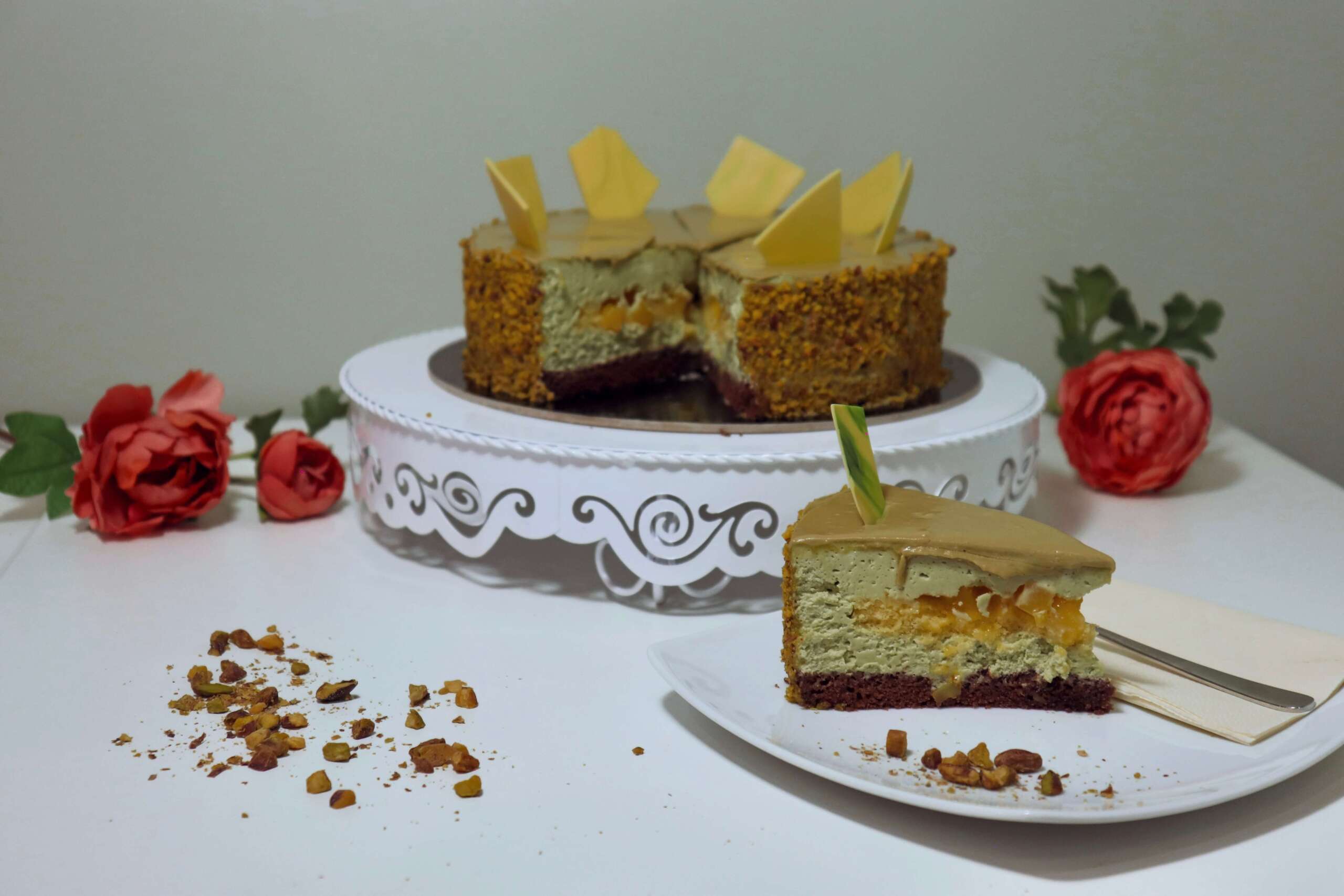 Pistacijev tiramisu z Babbi kremo